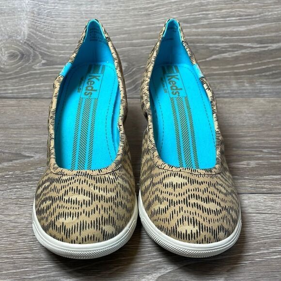 Keds Damsel Cheetah Print Women’s Size 8M Skimmer Jute Wrapped Wedge - Picture 2 of 10